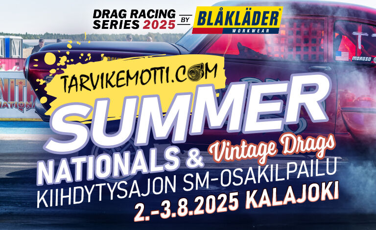 Tarvikemotti Summer Nationals & Vintage Drags, Kiihdytysajon SM-osakilpailu