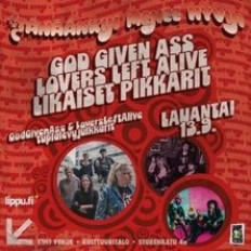 Tänäänkin menee hyvin: God Given Ass & Lovers Left Alive tuplalevyjulkkarit K-18 Tänäänkin menee hyvin: God Given Ass & Lovers Left Alive tuplalevyjulkkarit K-18 image