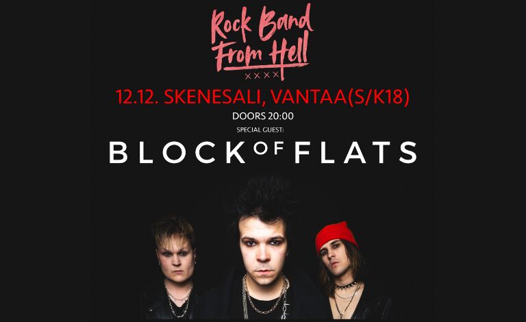 rock band from hell + Block of Flats