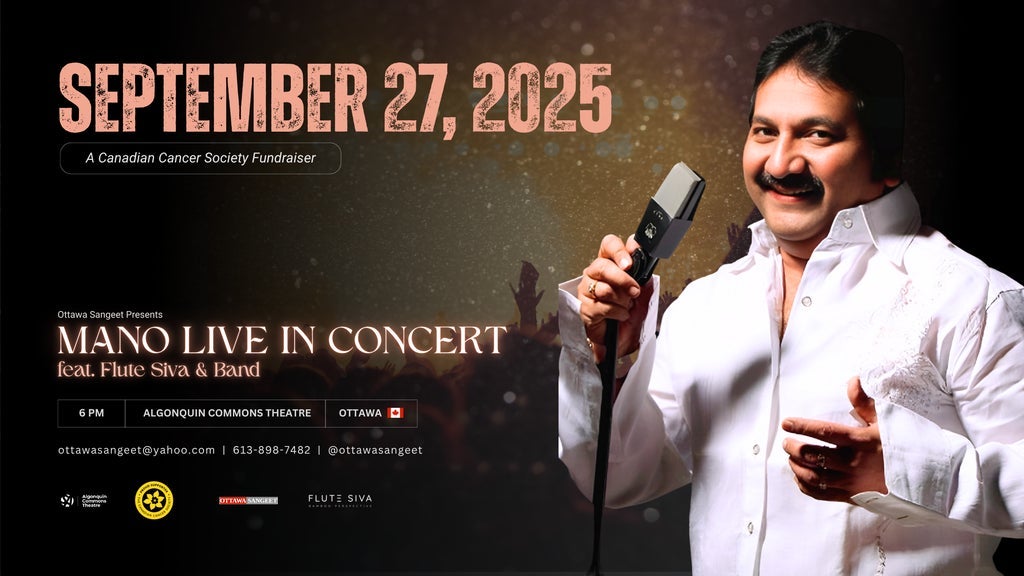 Mano Live in Concert ft. Flute Siva & Juno Award Winning Musicians