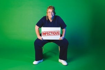 Nurse Georgie Carroll: Infectious image