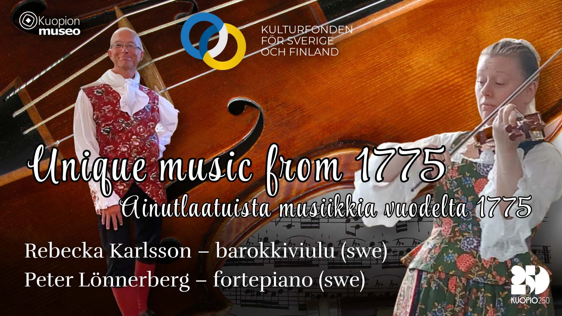 Ainutlaatuista historiallista musiikkia vuodelta 1775