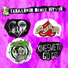 KIVESVETO GO GO, PUHELINSEKSI, FLIPPIPUISTO, GOD GIVEN ASS K-18