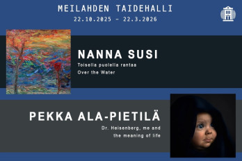 Nanna Susi & Pekka Ala-Pietilä yhteisnäyttely 22.10.2025-22.3.2026