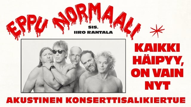 Eppu Normaali, Kaikki häipyy, on vain nyt - akustinen konsertti