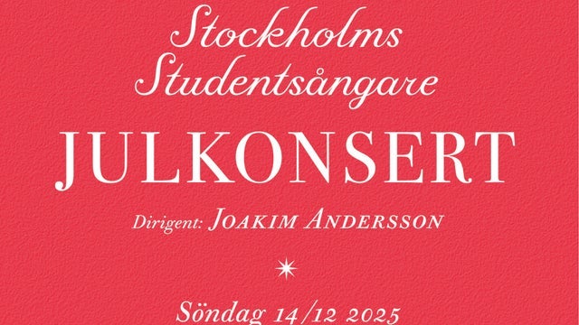 Julkonsert med Stockholms Studentsångare