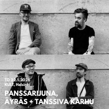 KULT Live: Panssarijuna, Äyräs + Tanssiva Karhu K-18