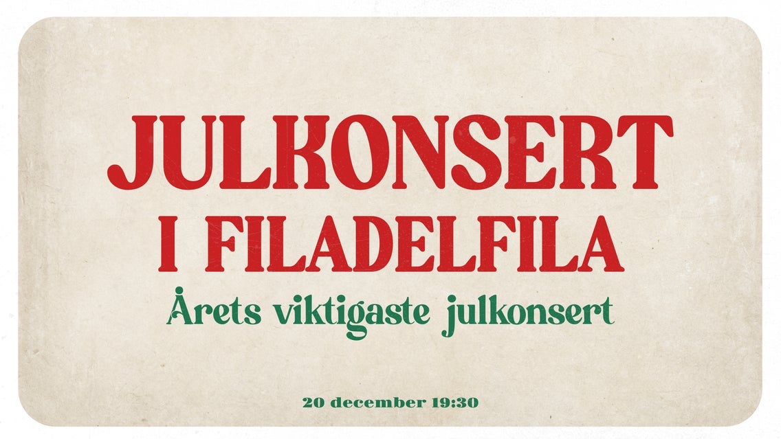 Julkonsert i Filadelfia