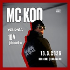 Kolamies 10v iltamat: MC Koo Kolamies 10v juhlakeikka + Yllätysesiintyjät K-18
