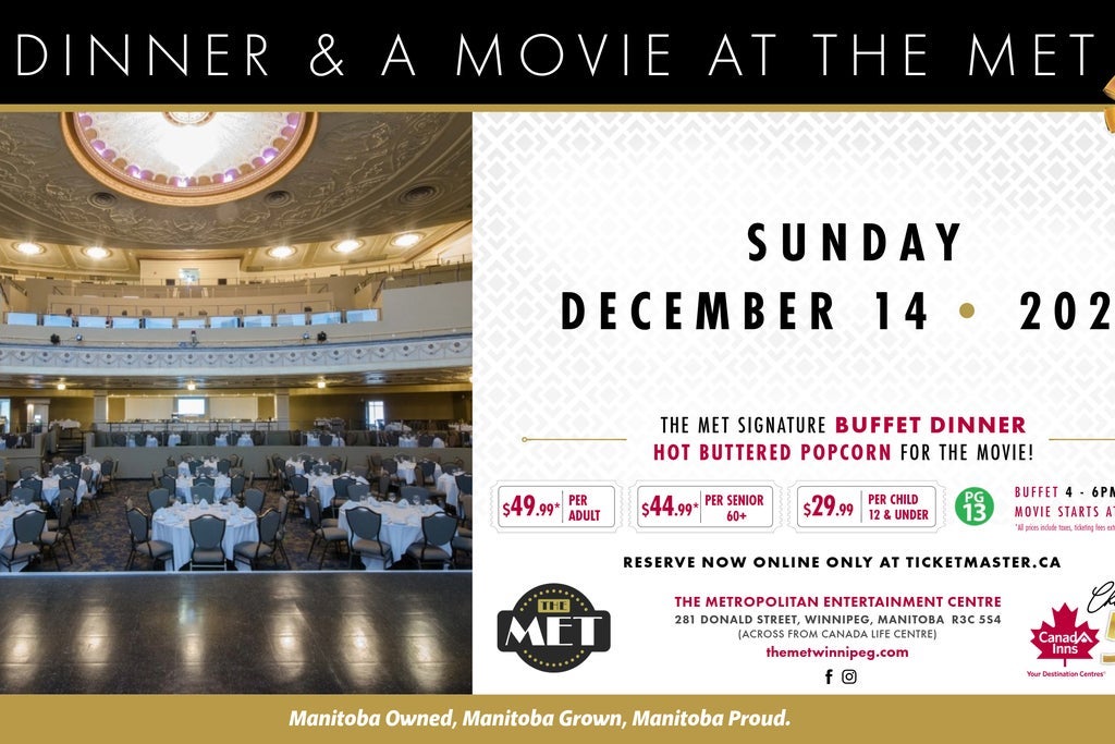 Christmas Dinner and Movie at The MET - December 14