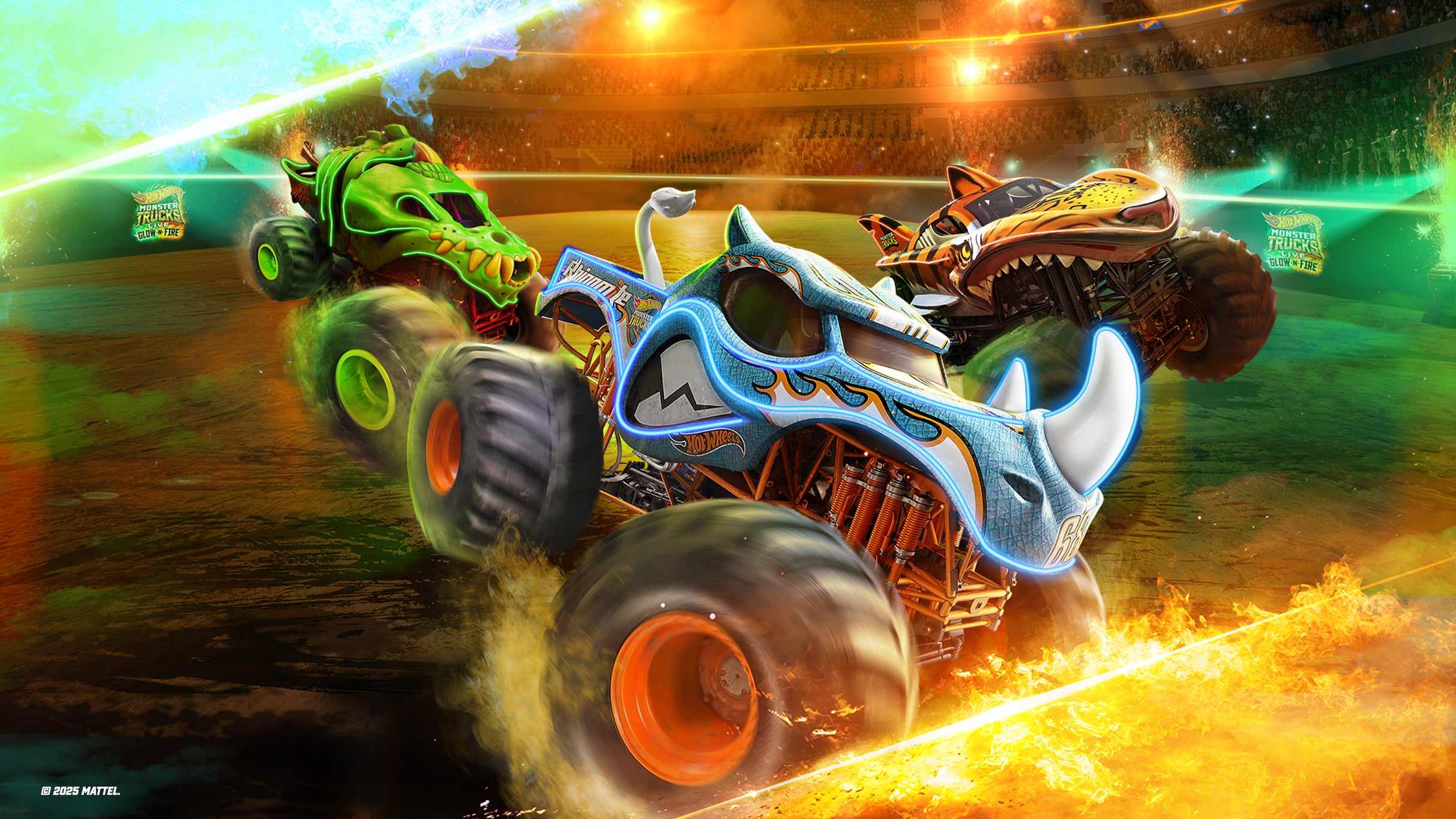 Hot Wheels Monster Trucks Live - Glow-N-Fire