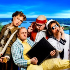 Suomirock-musikaali Eput, Juice ja Hassisen Kone ihan tuuliajolla