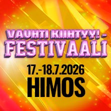 VAUHTI KIIHTYY FESTIVAALI HIMOS - 2 PÄIVÄÄ PRIORITY KAVERILIPPU K-18