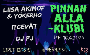 Pinnan alla -klubi: Liisa Akimof & Yökerho, Itcevät