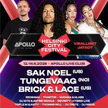 Sak Noel (US) + DJ Nikos + DJ Taste K-20, HCF 2026 Jatkot K-20