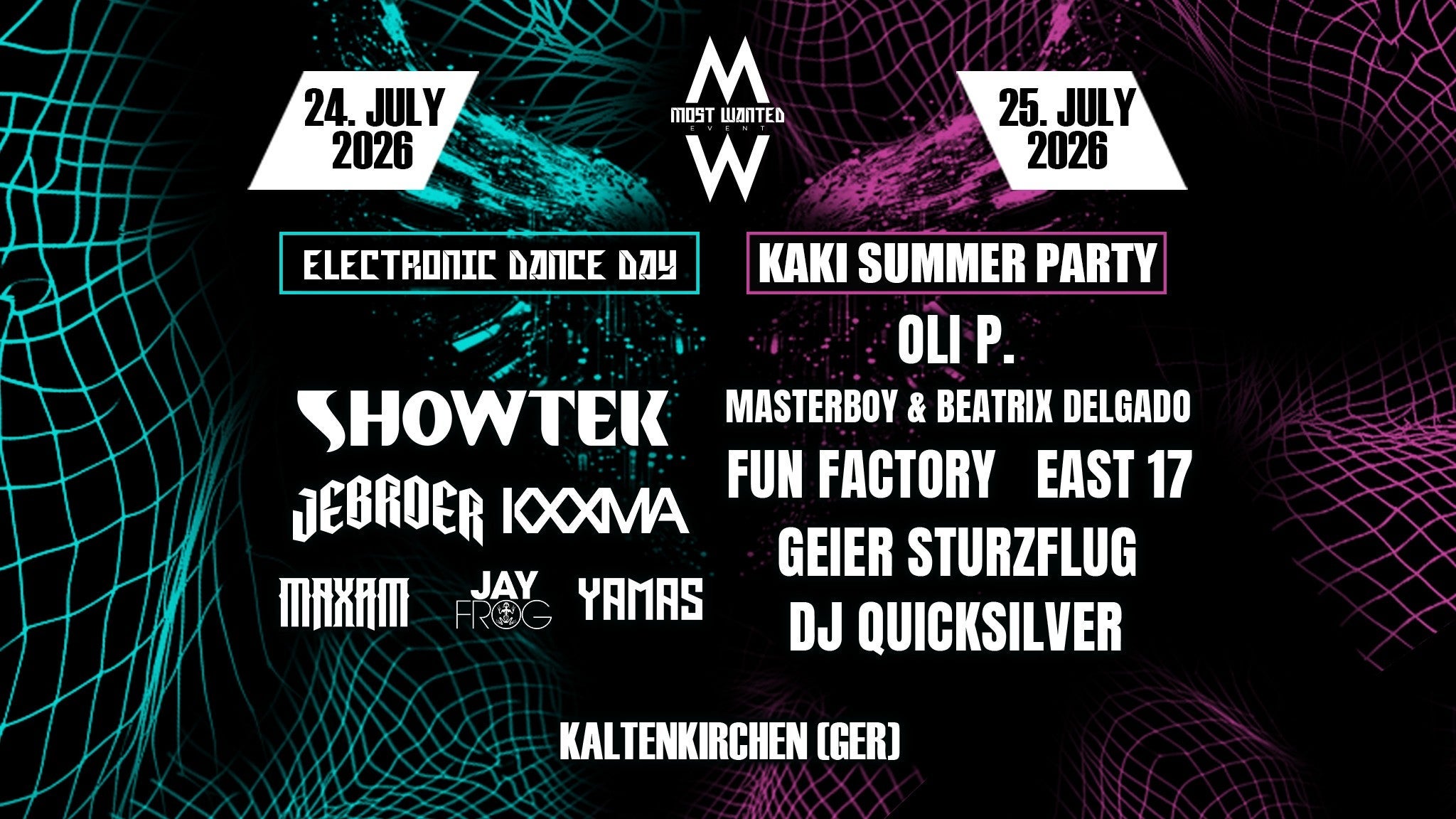 MOST WANTED EVENT 2026 - Wochenendticket 24. + 25.07.2026