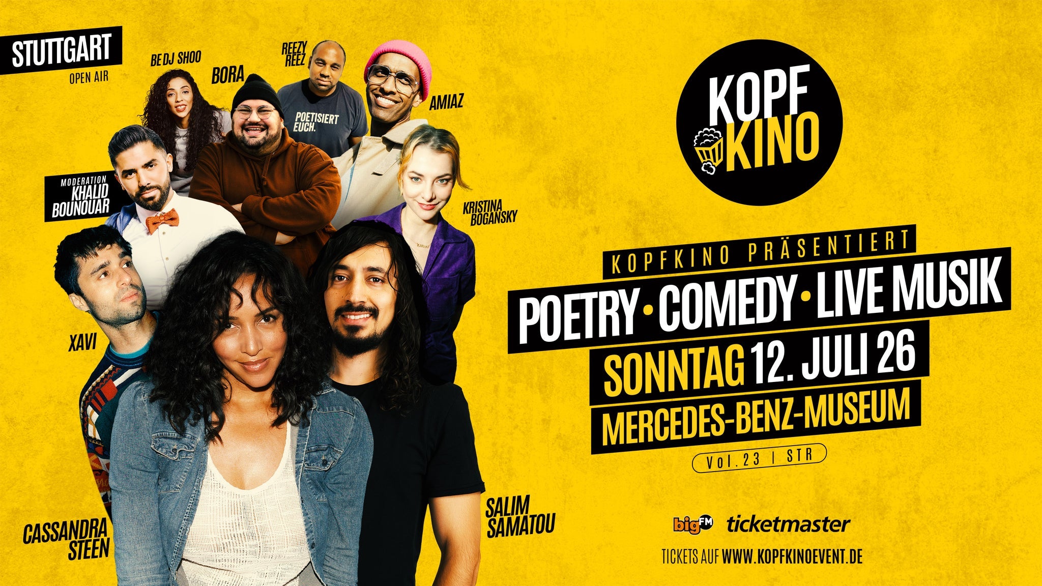 Kopfkino Vol.23: Comedy • Poetry • Live Musik in Stuttgart "Open Air"