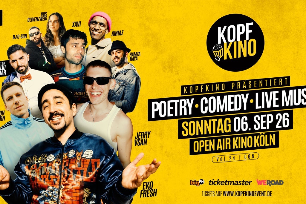 Kopfkino Vol.24: Comedy • Poetry • Live Musik in Köln "Open Air"