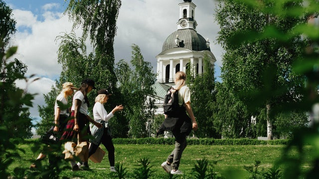 English guided city walk in Skellefteå