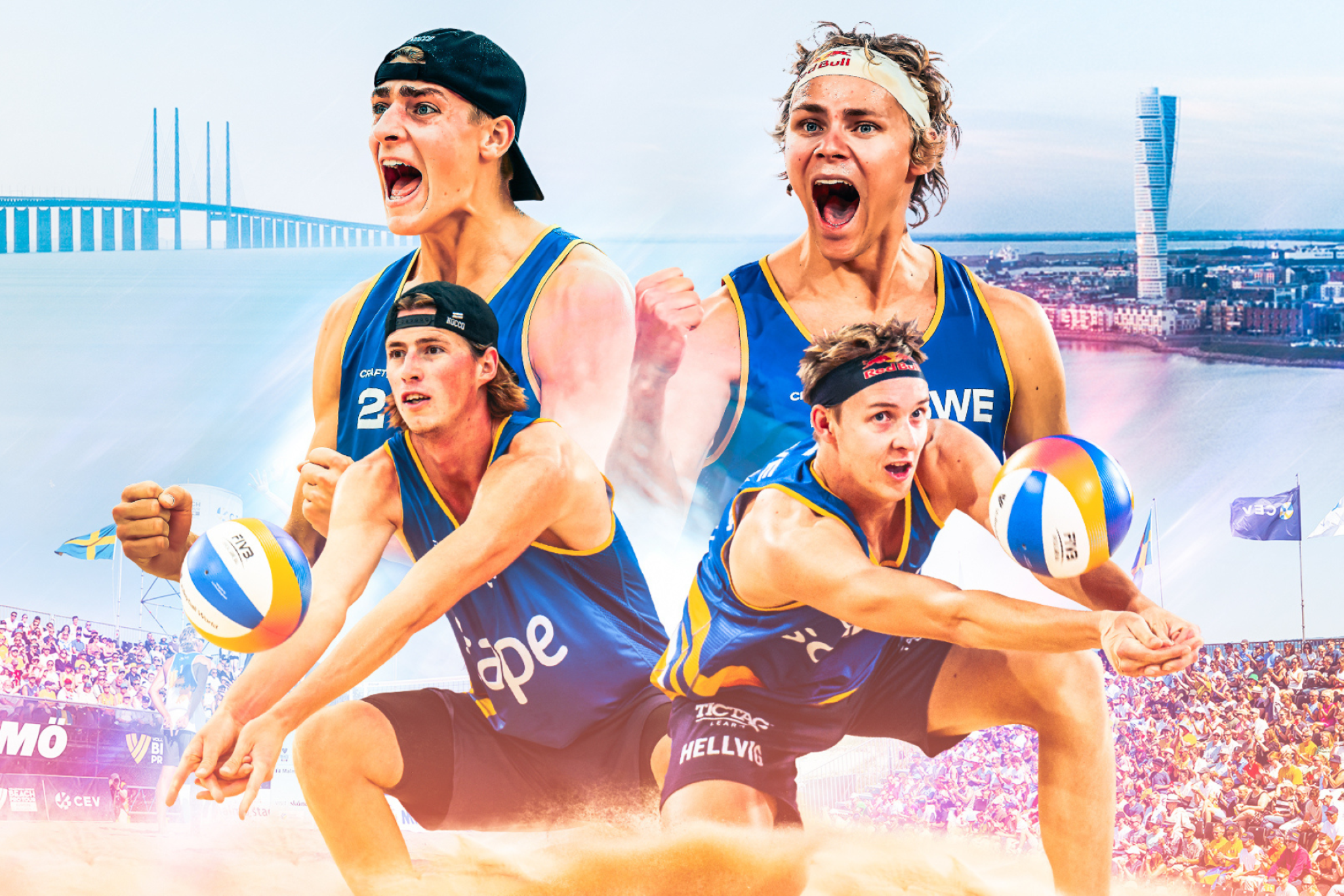 Beach Pro Tour - Lördagspass - Åttondelsfinaler och kvartsfinaler