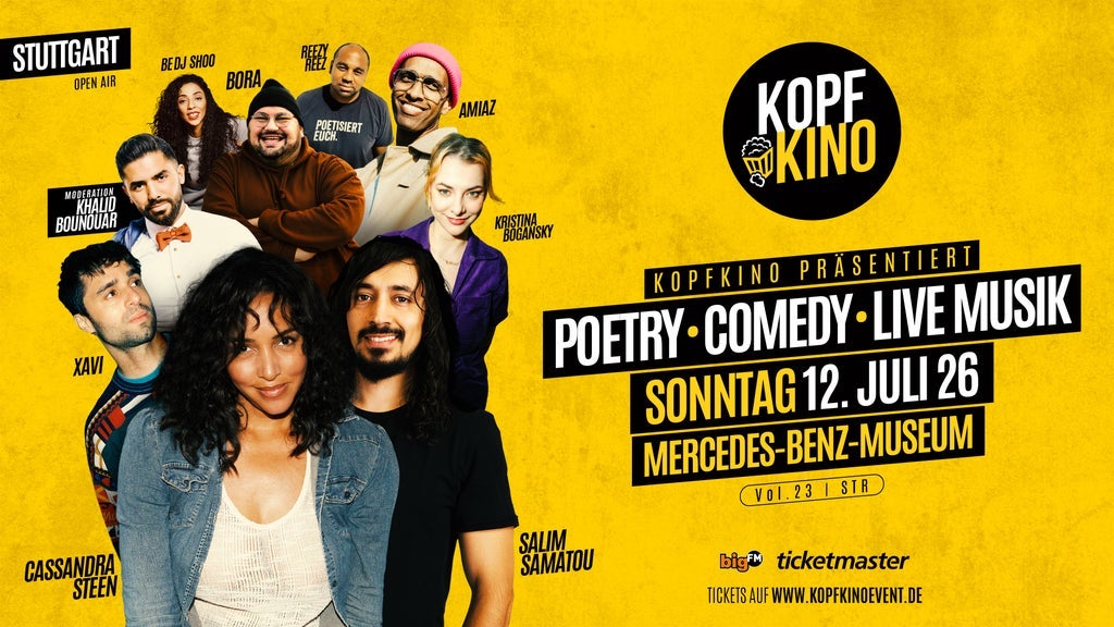 Kopfkino Vol.23: Comedy • Poetry • Live Musik in Stuttgart "Open Air"
