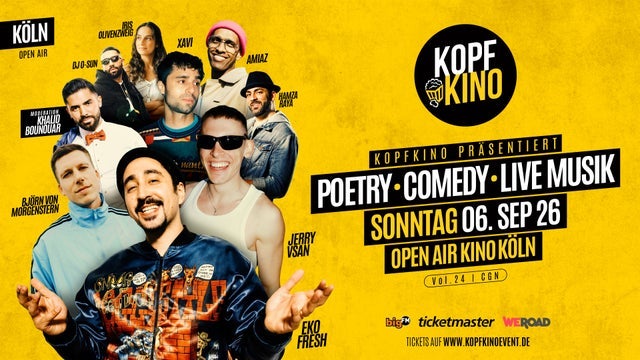 Kopfkino Vol.24: Comedy • Poetry • Live Musik in Köln "Open Air"
