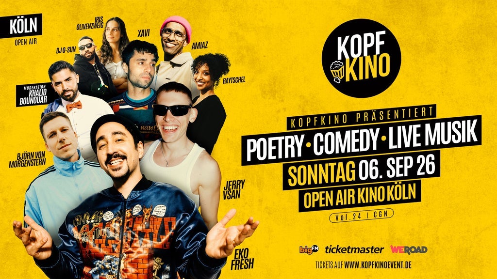 Kopfkino Vol.24: Comedy • Poetry • Live Musik in Köln "Open Air"