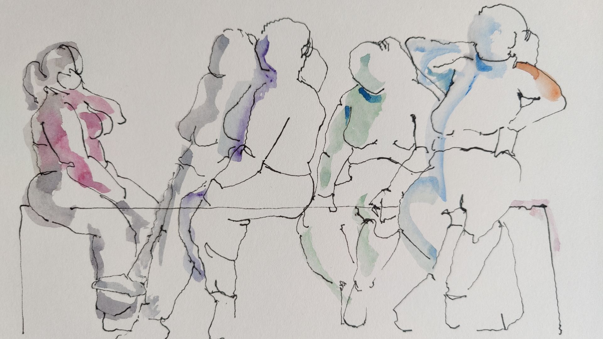 Croquis-piirustustyÃ¶pajat Oulun taidemuseolla