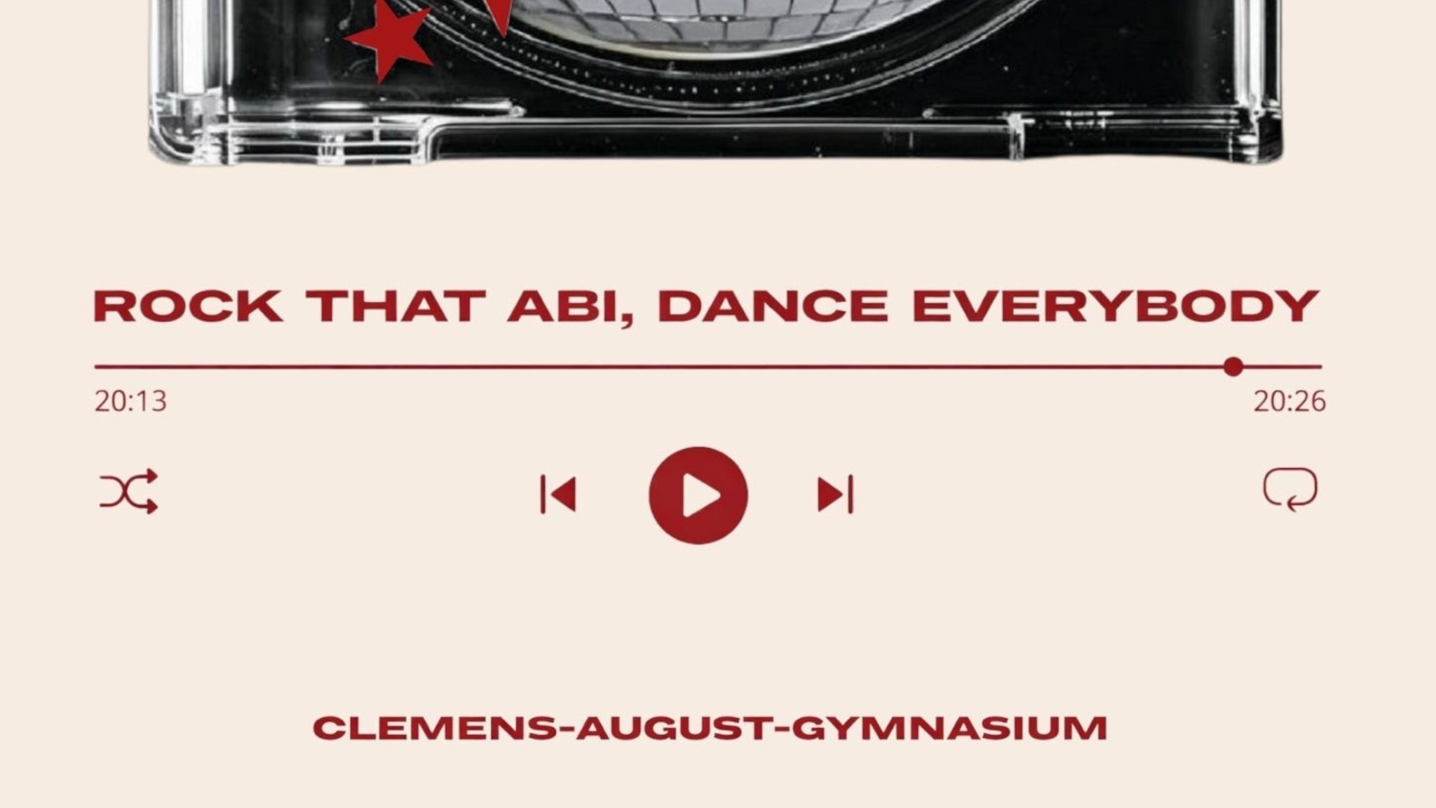 Abiball CAG 2026 - "Rock that ABI, dance everybody"