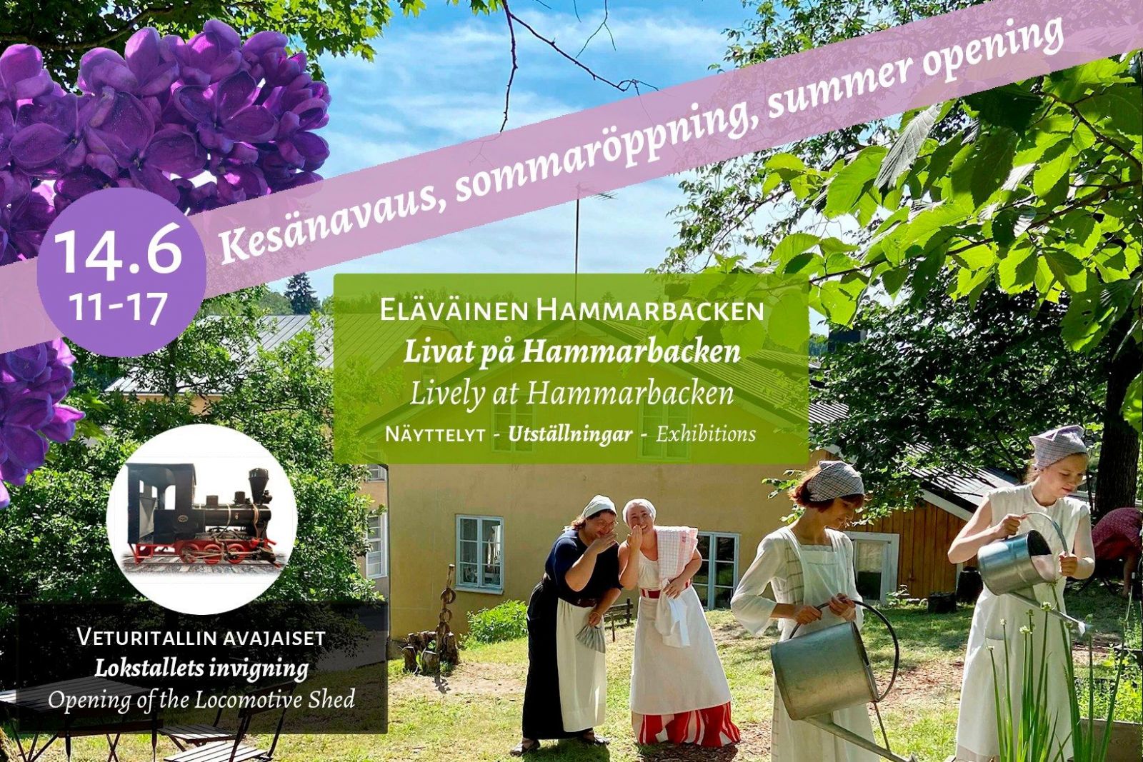 ElÃ¤vÃ¤inen Hammarbacken &amp; veturitallin avajaiset