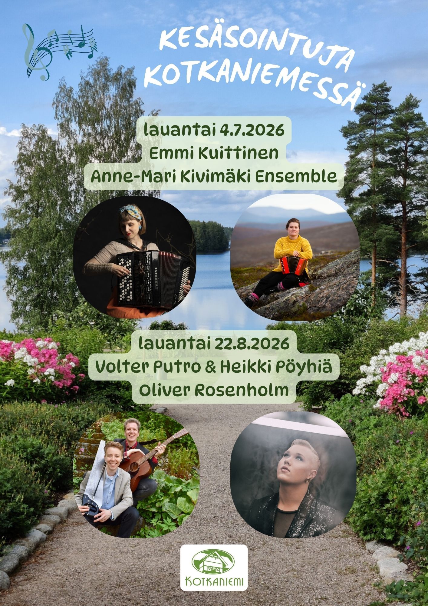 Alennus KesÃ¤sointuja KotkaniemessÃ¤ -konserttilipusta