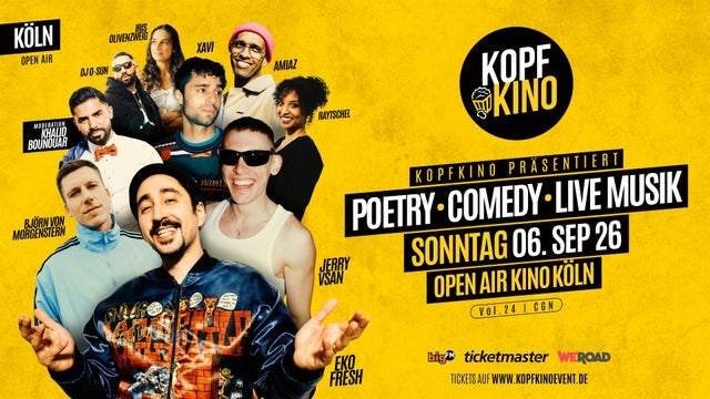 Kopfkino Vol.24: Comedy • Poetry • Live Musik in Köln "Open Air"