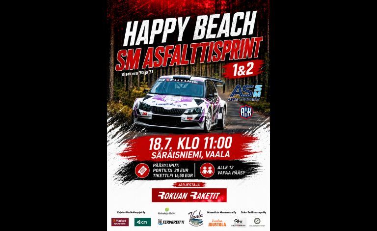 SM- rallisprint Happy Beach 1 ja 2