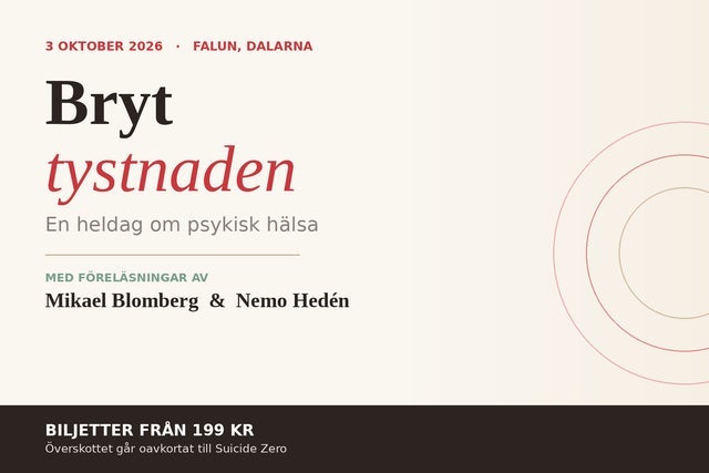 Bryttystnaden: Ett event för psykisk ohälsa