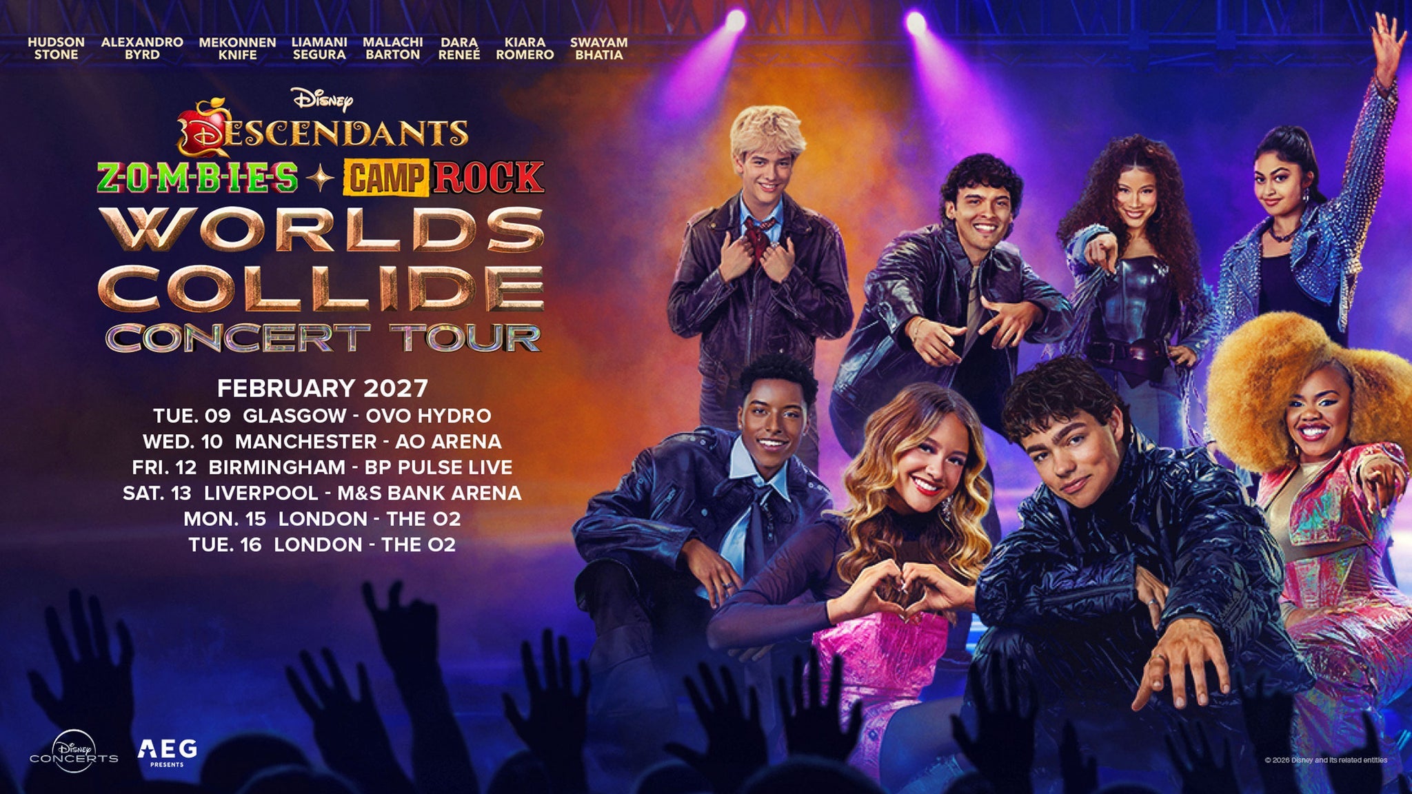 Disney Descendants, ZOMBIES & Camp Rock: Worlds Collide Concert Tour