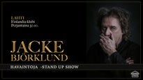 Jacke Björklund: Havaintoja -stand up show