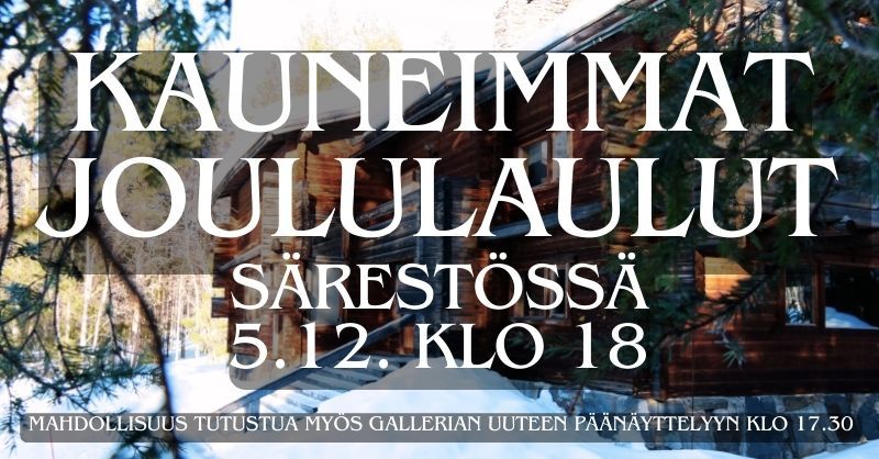 Kauneimmat joululaulut SÃ¤restÃ¶ssÃ¤