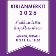 Kirjanmerkit 2026 – Rakkaudesta kirjallisuuteen