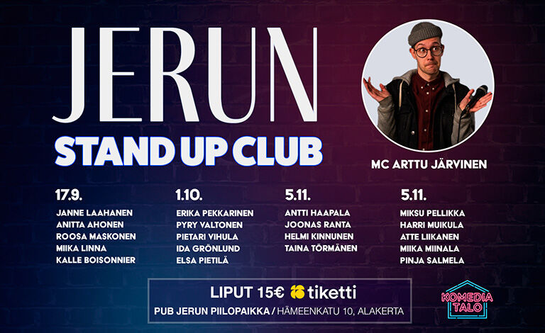Jerun Stand Up Club -treeni-illat