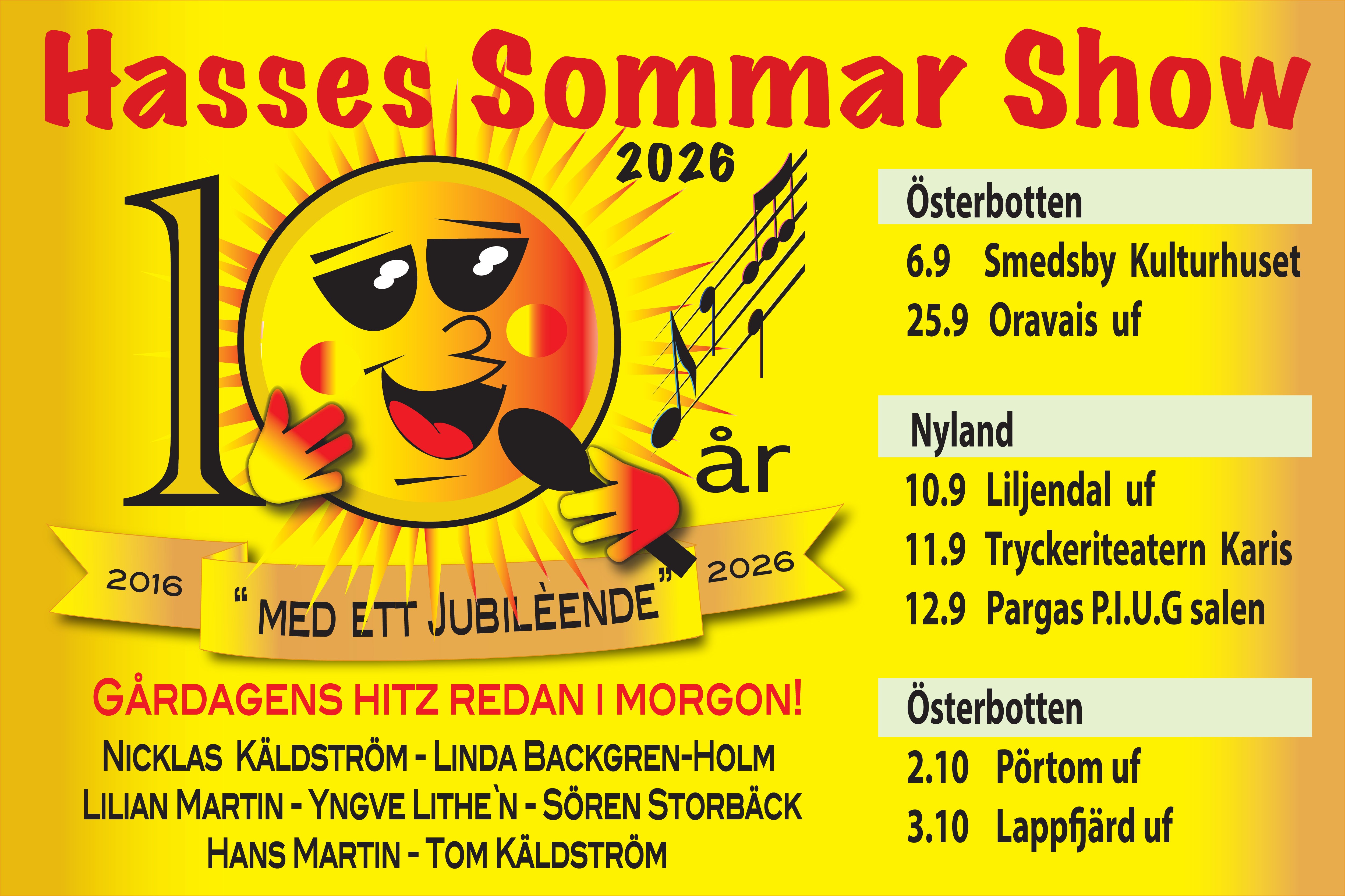 10 år med Hasses Sommarshow