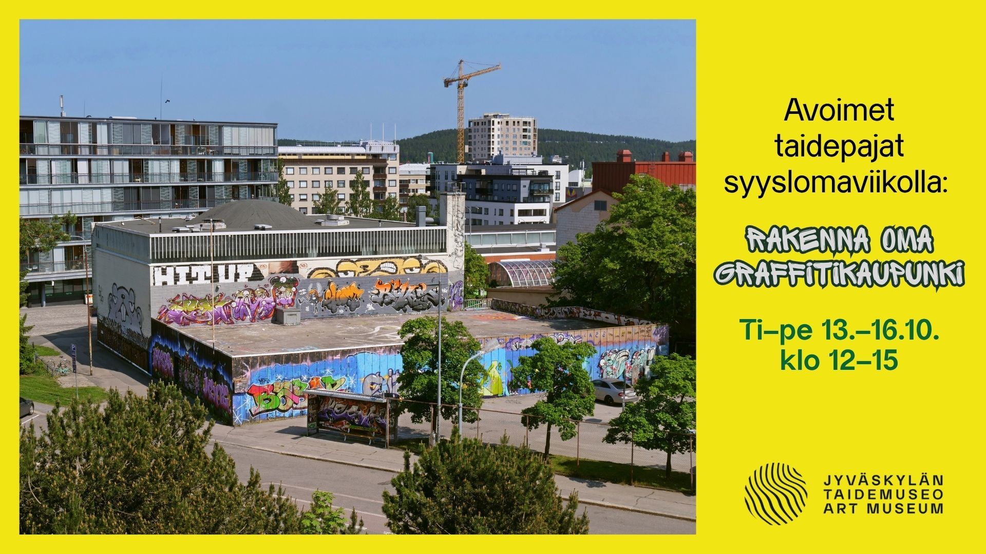 Avoimet taidepajat syyslomaviikolla: Rakenna oma Graffitikaupunki!