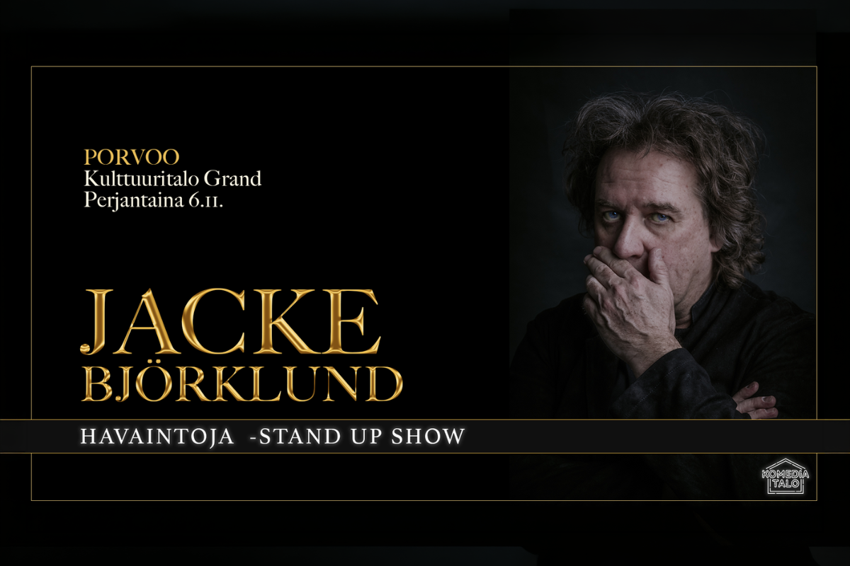 Jacke Björklund: Havaintoja -stand up show - Porvoo