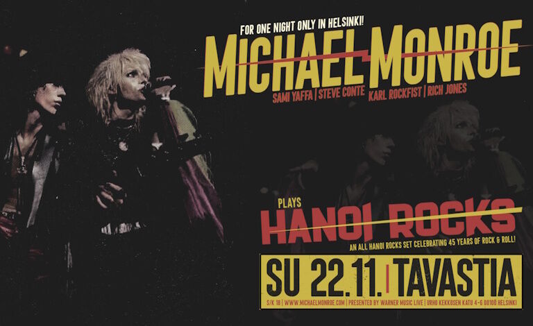 Michael Monroe plays Hanoi Rocks